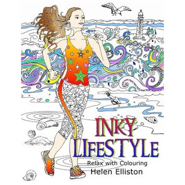 Inky Lifestyle: 50 anti-stress adult colouring book illustrations