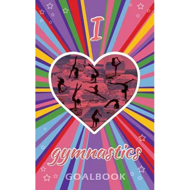 I Love Gymnastics Goalbook Journal (purple/stripes cover #4): WAG junior