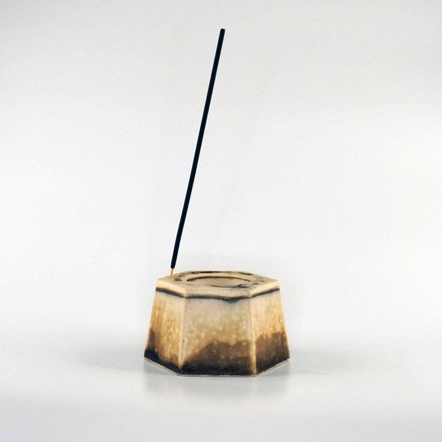 Keihatsu tealight, candle and incense ceramic holder by RAAQUU