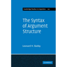 The Syntax of Argument Structure