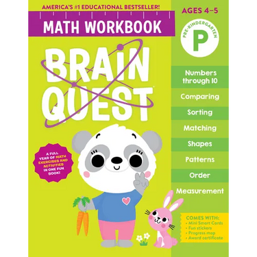 Brain Quest Math Workbook: Pre-Kindergarten