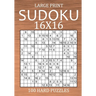 Large Print Sudoku 16x16 - 100 Hard Puzzles: Very Difficult Hexadoku with Solutions - Sudoku Variant Puzzle Book for Adults