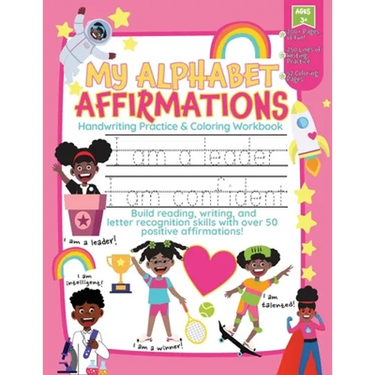 My Alphabet Affirmations Coloring and Handwriting Workbook for Black Girls