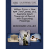William Epton V. New York (Two Cases). U.S. Supreme Court Transcript of Record with Supporting Pleadings