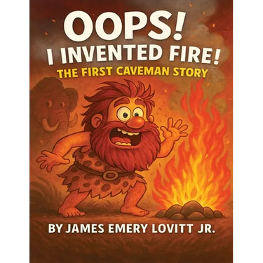 Oops! I Invented Fire!: The First Caveman Story: A Funny Rhyming Picture Book for Kids Ages 3-8