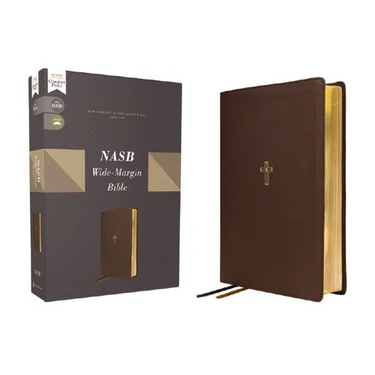 Nasb, Wide Margin Bible, Leathersoft, Brown, Red Letter, 1995 Text, Comfort Print