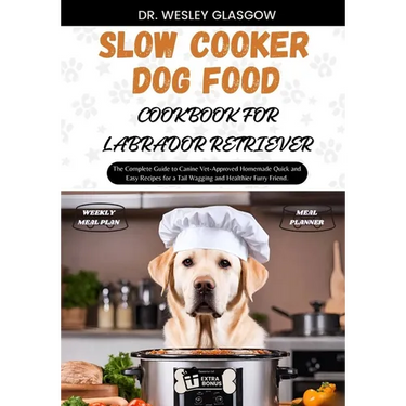 Slow Cooker Dog Food Cookbook for Labrador Retriever: The Complete Guide to Canine Vet-Approved Homemade Quick and Easy Recipes for a Tail Wagging and