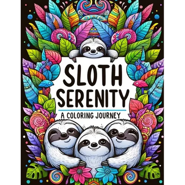 Sloth Serenity: A Coloring Journey