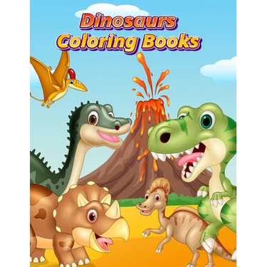 Dinosaurs Coloring Books: Dinosaur Activity Book For Toddlers and Adult Age, Childrens Books Animals For Kids Ages 3 4-8