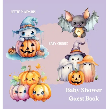 Halloween Baby Shower Guest Book (hardback)