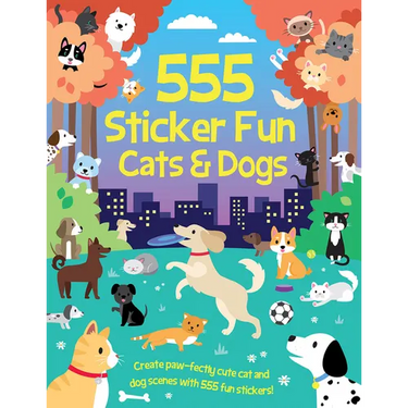 555 Sticker Fun - Cats & Dogs