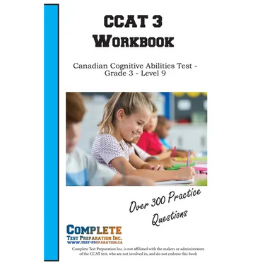 CCAT 3 Workbook: Canadian Cognitive Abilities Test - Grade 3 - Level 9