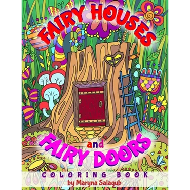 Fairy houses and fairy doors coloring book