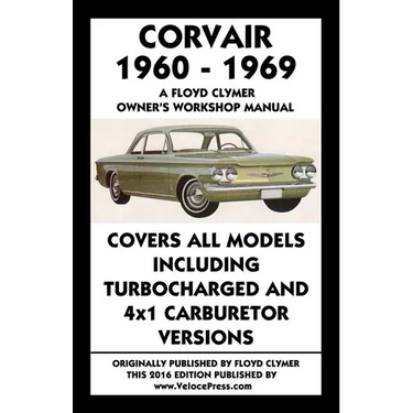 Corvair 1960-1969 Owner's Workshop Manual