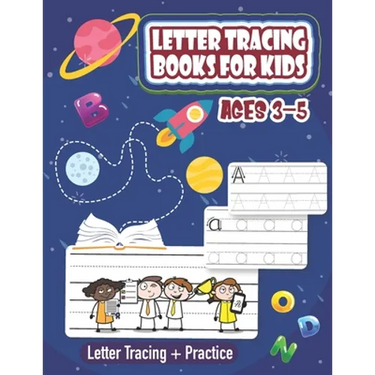 Letter Tracing Books for Kids Ages 3-5: Both Uppercase and Lowercase Letters. (Handwriting Practice)