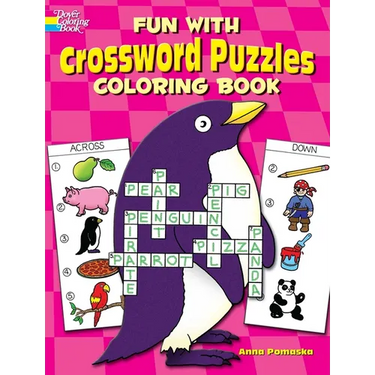 Fun with Crossword Puzzles Coloring Book
