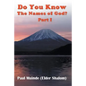 Do You Know The Names of God? Part 1