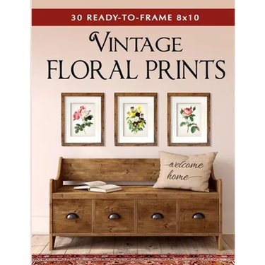 30 Ready-to-Frame 8x10 Vintage Floral Prints