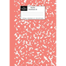 Marble Notebook A5: Coral Pink Marble Wide Ruled Journal