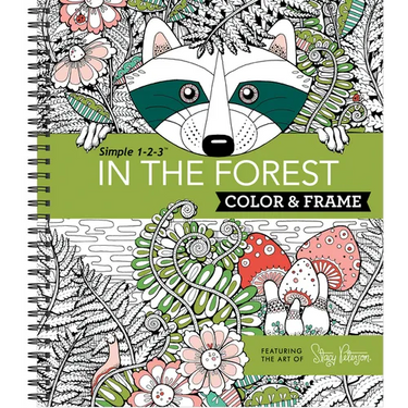 Color & Frame - In the Forest (Adult Coloring Book)