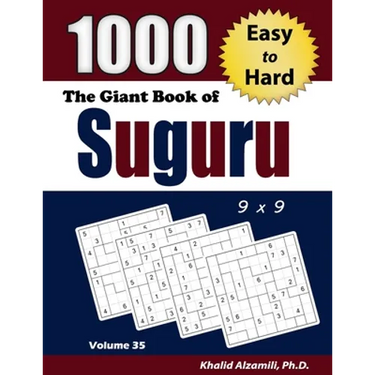 The Giant Book of Suguru: 1000 Easy to Hard Number Blocks (9x9) Puzzles