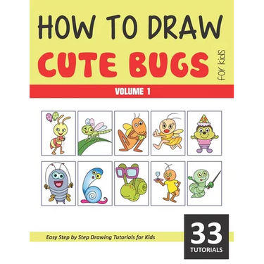 How to Draw Cute Bugs for Kids - Volume 1