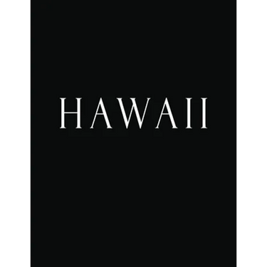 Hawaii: Black and White Decorative Book to Stack Together on Coffee Tables, Bookshelves and Interior Design - Add Bookish Char