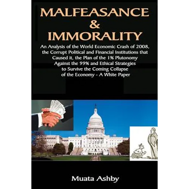 Malfeasance & Immorality: An Analysis of the World Economic Crash of 2008, the Corrupt Political and Financial Institutions that Caused it, the Plan o