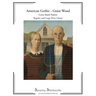 American Gothic Cross Stitch Pattern - Grant Wood: Regular and Large Print Cross Stitch Pattern
