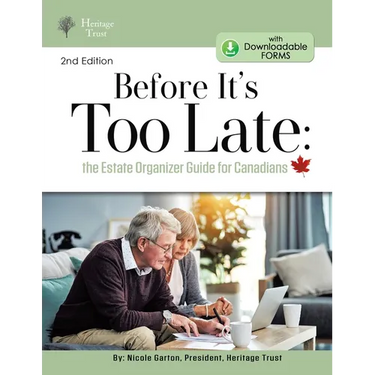 Before It's Too Late: The Estate Organizer for Canadians