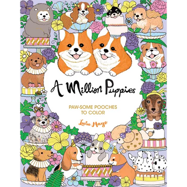 A Million Puppies: Paw-Some Pooches to Color