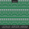 Christmas Pattern Scrapbook Paper Pad 8x8 Decorative Scrapbooking Kit for Cardmaking Gifts, DIY Crafts, Printmaking, Papercrafts, Green Knit Ugly Swea