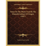 Notes On The Plants Used By The Klamath Indians Of Oregon (1897)