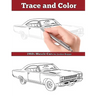 Trace and Color: 1960s Muscle Cars: Adult Activity Book