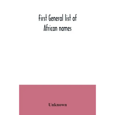 First general list of African names