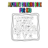 Alphabet Coloring Book For Kid: alphabet, abc, With learning to write the alphabet, book for children pre school and home school ages 2-4-5.