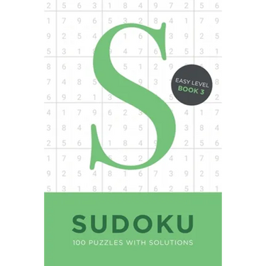 Sudoku 100 Puzzles with Solutions. Easy Level Book 3: Problem solving mathematical travel size brain teaser book - ideal gift