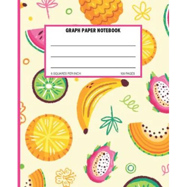 Graph Paper Notebook: Quad Ruled Grid Paper Math and Science Composition Notebook 100 Sheets 5 Squares Per Inch