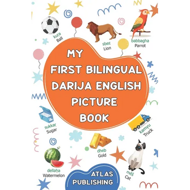 My first bilingual Darija English picture book: 500 illustrated words in the Moroccan Arabic dialect - A visual dictionary with words on everyday them