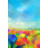 Watercolor Garden: Discreet Internet Password Log Book. Large Print