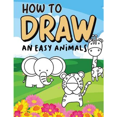 How to draw an easy Animals: Step by Step, Large Drawing books for kids