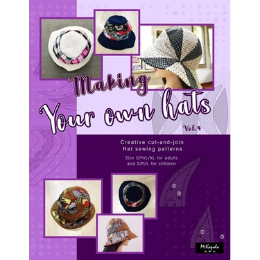 Making your own hats vol.4: Creative cut-and-join women bucket hat sewing patterns size S/M/L/XL for adults and kids