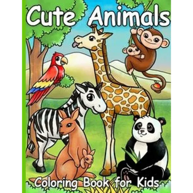 Cute Animals coloring book for kids: Preschool Coloring Book
