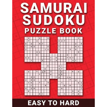 Samurai Sudoku Puzzle Book: 100 Easy to Hard Samurai Sudoku Puzzles For Beginner To Expert