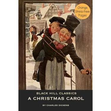 A Christmas Carol: Large Dyslexia-Friendly Print with Orange Pages