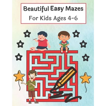 Beautiful Easy Mazes For Kids Ages 4-6: Mazes Puzzles book for kids: Puzzles and Problem-Solving. father gift for kids in birthday. Christmas gift for