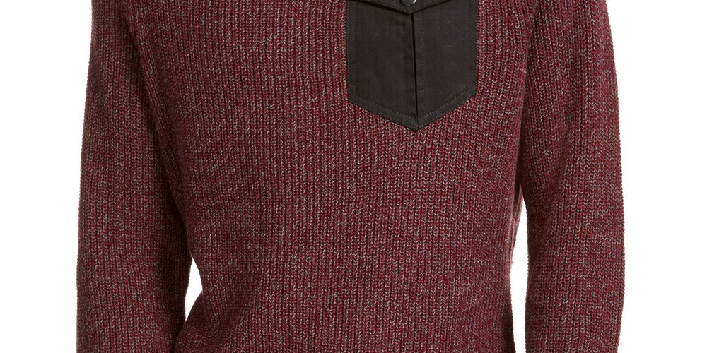 American Rag Men's Crewneck Pocket Sweater Red by Steals
