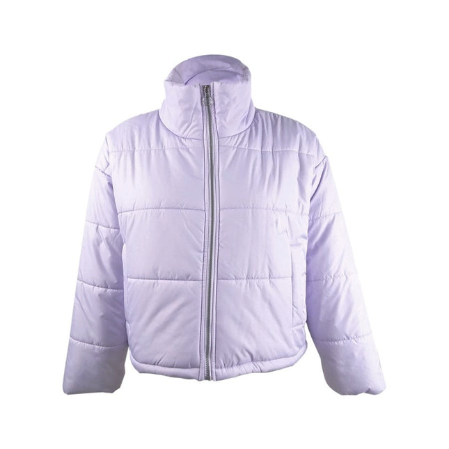 Celebrity Pink Juniors' Cropped Puffer Coat Purple by Steals