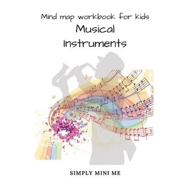 Mind map workbook for kids - Musical Instruments