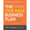 The One Page Business Plan Professional Consultant Edition